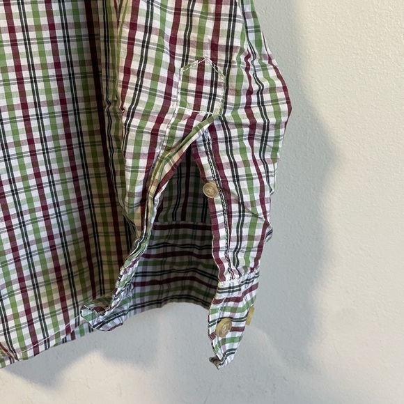 Max Men’s Gingham Button Down Long Sleeve Shirt - Picture 4 of 8